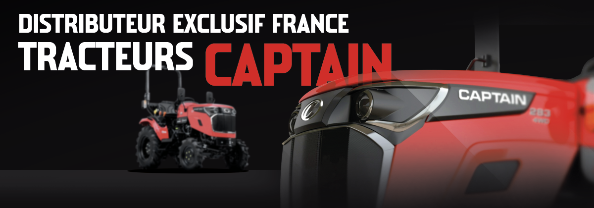 Distributeur exclusif France Captain tracteurs